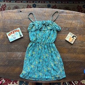 Mossimo Supply Co Blue Sundress Sleeveless Spaghetti Strap